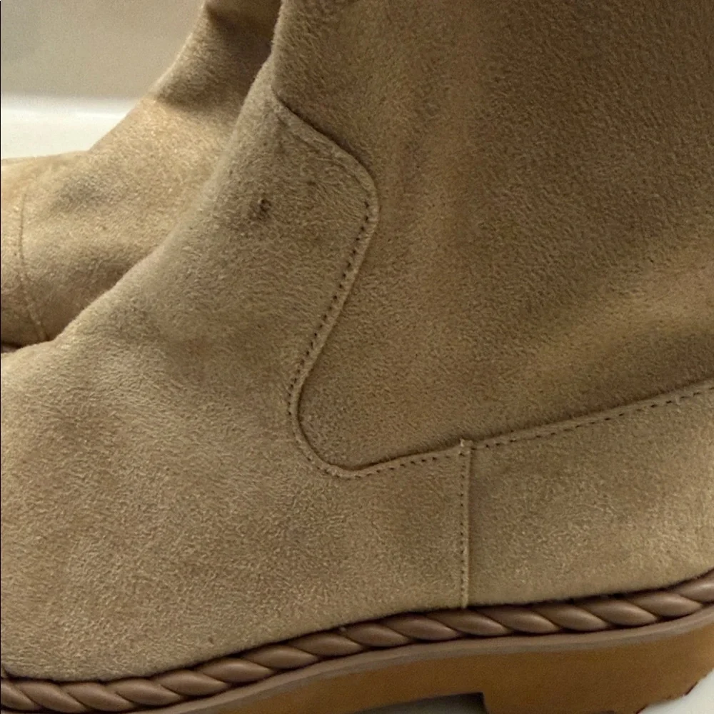 Vince Camuto suede Tan‎ Lug Sole Over-the-Knee Boots